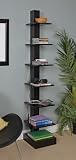 Talma Vertical Book Case 7 Tier - Black