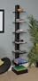 Talma Vertical Book Case with 7 Tier in Black Finish