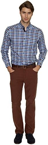 Blue and Rust Check Shirt S 0087426