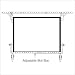Skirt Styles - Draper 222012 TRUSS-STYLE CINEFOLD ADJUSTABLE SKIRT BAR, 9' X 9', SQUARE, ALUMINUM