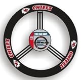 Kansas City Chiefs NFL Leather Steering Wheel Cover
