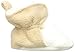 Luvable Friends baby girls Cozy Fleece Booties Slipper Sock, Cream Tan, 0-6 Months Infant US