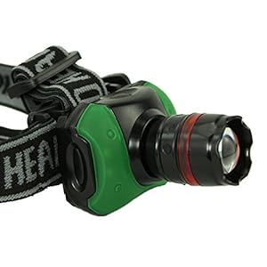 Goread CREE LED Headlamp, Zoomable, 3 Mode, Distance 100M, Glare, Waterproof for Flishing Camping Hiking Ourdoor