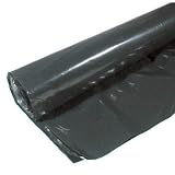 20' X 100' 4 ML Polyethylene Black Plastic Sheeting CF0420B