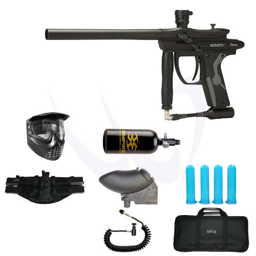 Spyder Kingman 2012 Fenix Diamond Black Paintball Gun N2 Deluxe JT