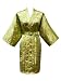 Kimono Robe - Brocade Bamboo (Short) - Leek