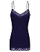 Simlu Lace Camis Cotton Camisole Cami Tank Top Lace Layering Tank Top for Women 301 - 2 Pk Black / Navy Small
