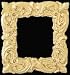 Dollhouse Miniature Gold Resin Frame