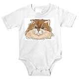 Onesie with head, himalayan, cat, face, feline, maltese