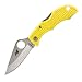 Spyderco Ladybug 3 H-1 Rust Free Plain Edge Knife, Yellow