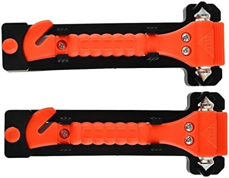Demoon - Safety Hammer - 2Pcs Car Emergency Escape Window Break Life Hammer &amp; Seat Belt Cutter Rescue Tool