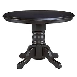 Black Pedestal Dining Table