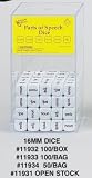 16mm d6 Round Cornered Opaque Parts Of Speech Dice