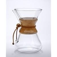 Chemex Six Cup Handblown Glass Coffee Maker - 6 Cup Coffee Maker