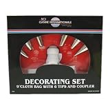 Decorating Set with 6 Tips and Cloth Pastry Bag