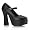 DOLLY-50, 5" Chunky Heel Mary Jane P/F Pump(Blk Pu,12)