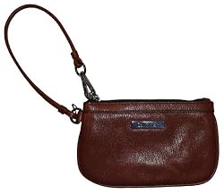 Calvin Klein Wristlet Leather Cognac