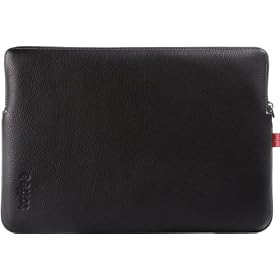 Toffee Leather Sleeve for 15.4" Apple MacBook Pro (Black)