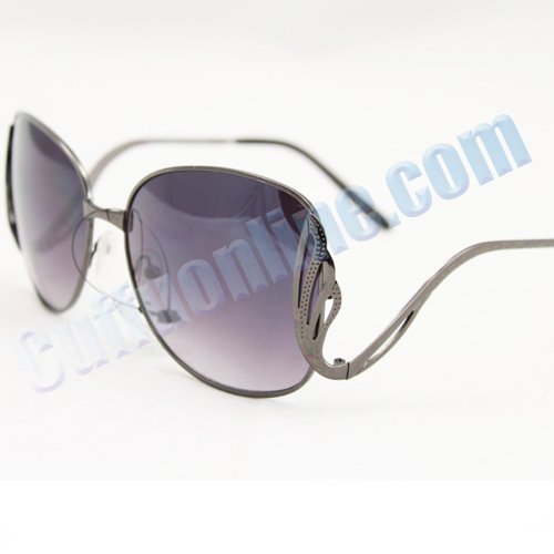 HOTLOVE Luxury Quality Sunglasses UV400 Lens Technology - Celebrity Sunglasses M9231 Metallic Grey Precise Frame , Light Weight frame - Trendy Fashion Everyday Apparel for Women & Men
