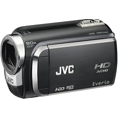 JVC GZ-HD320 BEU Full HD Hybrid-Camcorder (microSD, 120 GB Festplatte, 20-fach opt. Zoom, 6,9 cm (2,7 Zoll) Display) onyx-schwarz