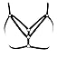 Nine Town Women's Sexy Goth Harness Strappy Body Caged Bra