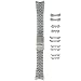 Watch Band Stainless Steel Metal Adjustable Fits 18-22 millimeters End Pieces