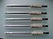 MUJI Japan Hexagon Clear Ball Point Pen Black 0.38mm 5 pcs