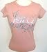 Juicy Couture Crew Neckline Tee Shirt with Juicy Super Star Design - Pink