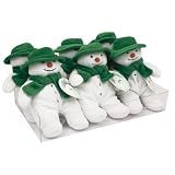 Rainbow Designs Beanie Snowman 15cm with green hat and scarf