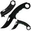 Sharp Stainless Spring Assisted Folder w/ Finger Grip Handle (fls)