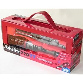 Babyliss PRO TT Tourmaline 5000 Hot Air Brush And Flat Iron Gift Set
