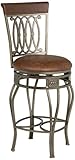 28"H Montello Swivel Old Steel Finish Counter Stool