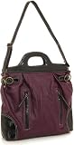 Trigger Zip Flat Tote by Melie Bianco - Navy Blue, Purple or Mustard Yellow
