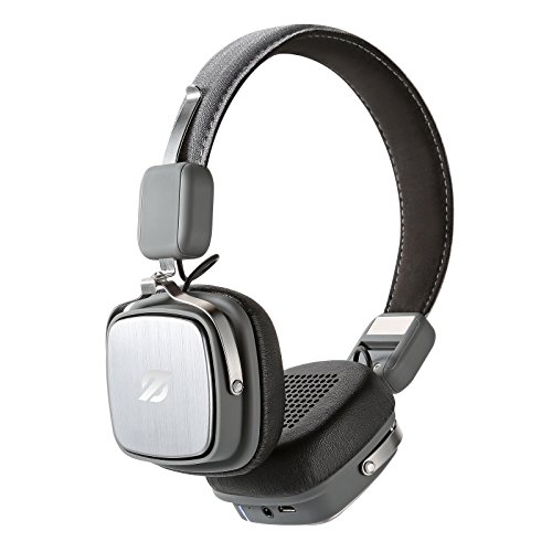Bluetooth Headphones: Zero-One Audio Tempo Headset Wireless headphones with Mic noise cancelling Bluetooth made for iPhone 6, Samsung Galaxy S6 and more Smartphones and Tablets (Grey)
