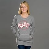 Ohio State Buckeyes Heather Grey Women's Swept Up Scoop Neck Sweatshirt