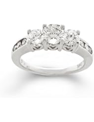 14k White Gold Diamond (1.25 cttw, H-I Color, I1-I2 Clarity)