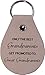 CustomGiftsNow Only The Best Grandparents Get Promoted To Great Grandparents - Leather Key Chain - Great gift for grandparents - Leather Key Chain - Great gift for grandparents