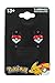 Pokemon Pokeball Heart Stud Earrings