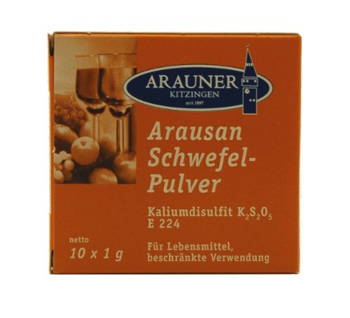 Arauner Kitzinger Aurausan Schwefelpulver, 10x1g Arauner Kitzinger Aurausan Schwefelpulver, 10x1g