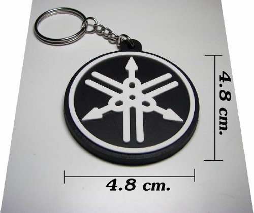 Yamaha Circle Logo Rubber Keychain / Keyring ATV YM01