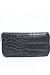 Black Alligator Design Zip Purse