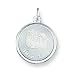 shih tzu - Sterling Silver Shih Tzu Disc Charm with 20 inch Sterling Silver Chain
