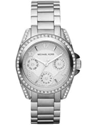 Michael Kors Mini-size Blair Multi-function Glitz Watch, Silver-color Mk5612