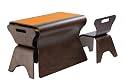 bloom E10701-CO - Table and Chairs, cappuccino with orange