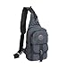enknight Daosen Sports Unbalance Backpack Sling Bag for Men Canvas Chest Pack/Hiking Bag Black