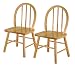 Winsome Wood Assembled Set of 2 Kids Chairs, Beechwood Image