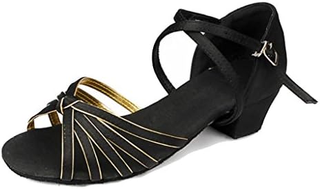 SONGYUNYANAcrobatics female Silk Satin with children Latin dance shoes , 35