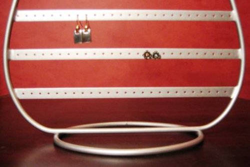 Earring Holder ~ Silver ~ 70 Pairs ~ Jewelry Display / Jewelry Stand / Jewelry Organizer / Jewelry Storage under The Jewelry Store