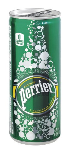 Perrier Sparkling Mineral Water Slim Cans 8.45 Oz - 35 Pack