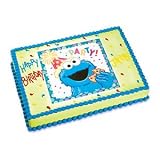 Cookie Monster Sesame Street Edible Image Cake Decoration Topper